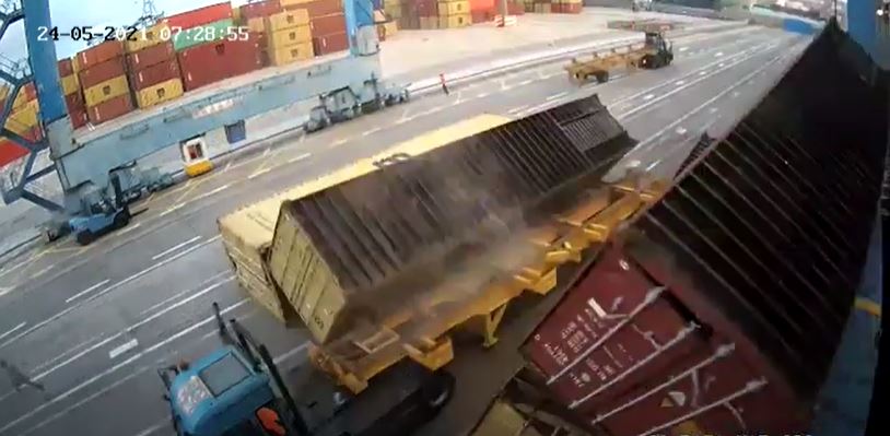 container accident