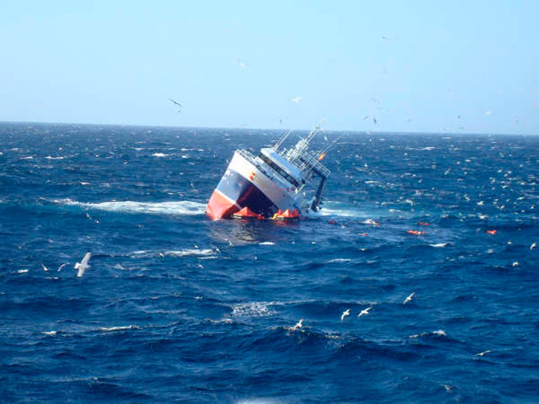 Sunken Trawler off Canada