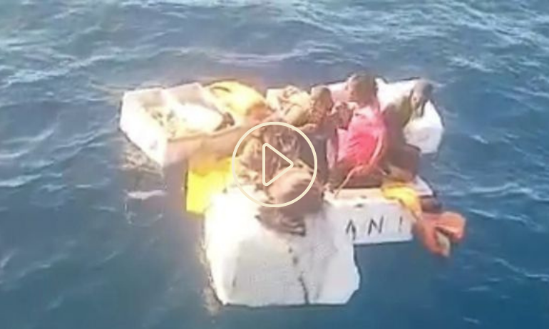 Rescued After Four Days on a Raft Made of Coolers