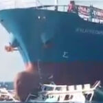 General Cargo Ship Collided with a Fishing Vessel