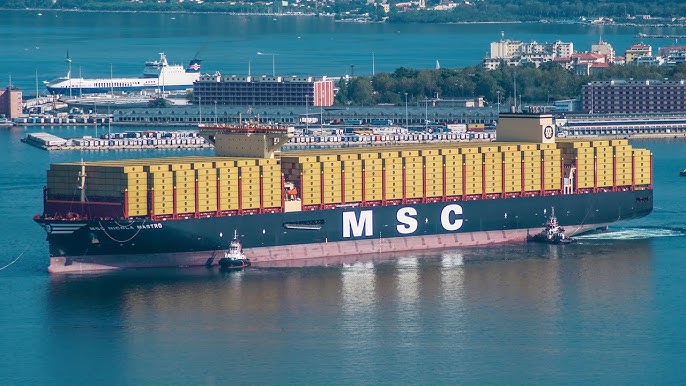 MSC Nicola Mastro, a New 24,166 TEU Containership Christened in Trieste, Italy